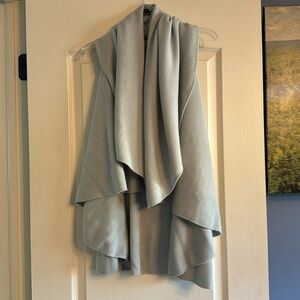 LOOK-Ice blue cowl neck vest